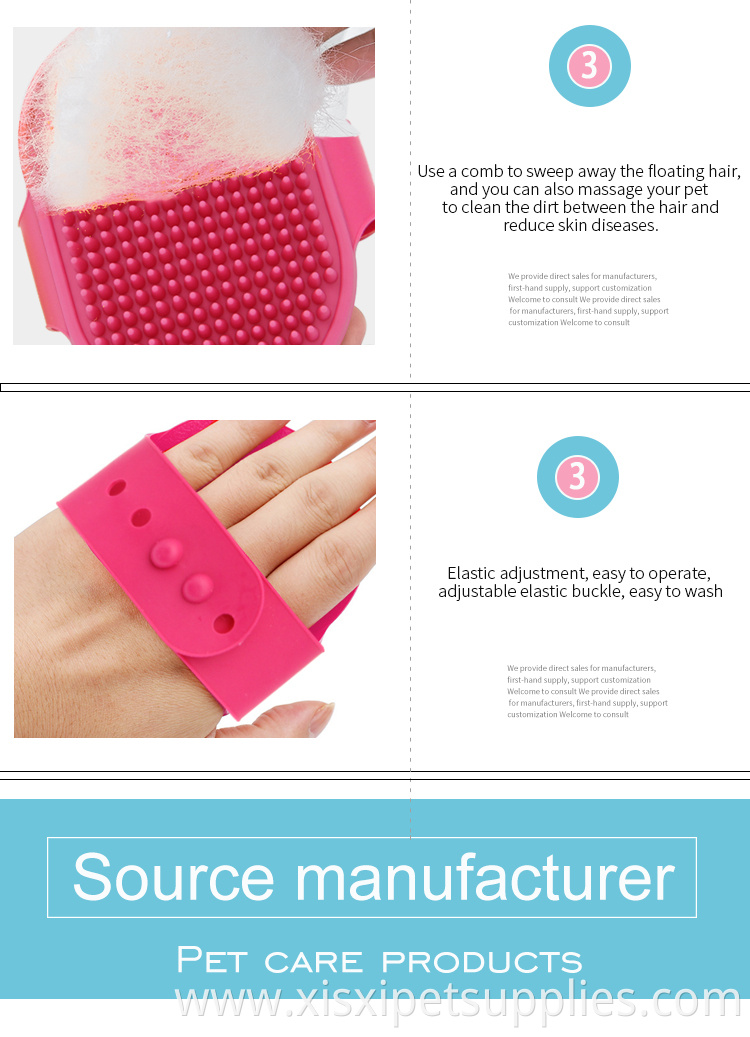 Factory Wholesale LOW MOQ Cheap Rubber Pet Cat Dog Grooming Massage Bath Brush